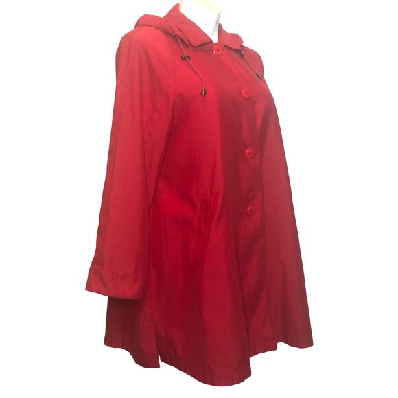 Vintage Norm Thompson Red Button Down Jacket - Size Medium - Picture 4 of 10